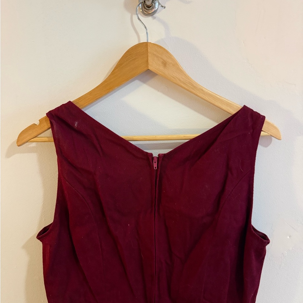 Modcloth Deep Red Backless Dress - Picture 5 of 5